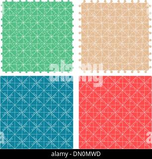 Seamless abstract pattern set for fabric and furniture Stock Vector