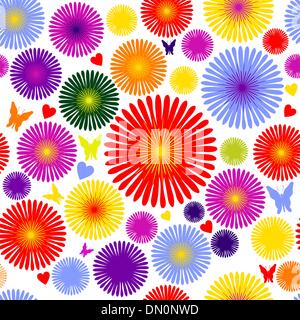 Flowers seamless Stock Vector