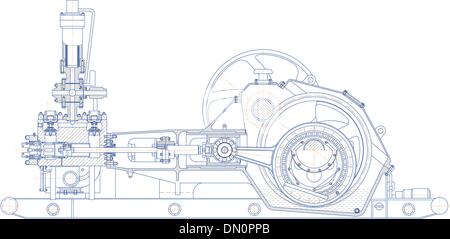 Sketch. detail Stock Vector