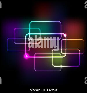 Abstract background with rainbow colored squares. eps10 Stock Vector