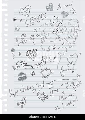 cute love doodles to draw