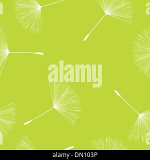 Dandelion seeds pattern Stock Vector