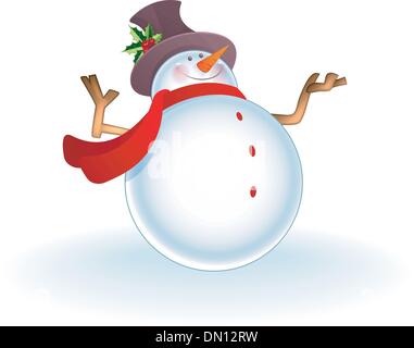 Christmas Snowman Stock Vector