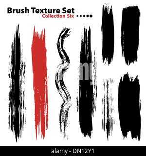 Collection of highly detailed vector illustration brushes - set Stock Vector