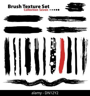 Collection of highly detailed vector illustration brushes - set Stock Vector