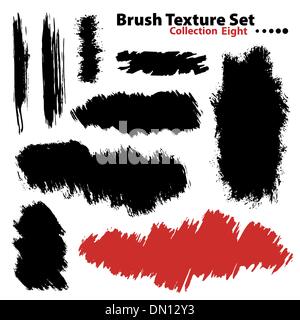 Collection of highly detailed vector illustration brushes - set Stock Vector