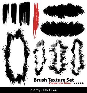 Collection of highly detailed vector illustration brushes and fr Stock Vector