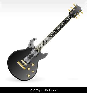 Rock guitar design element Stock Vector