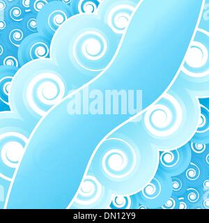 Swirly retro page Stock Vector