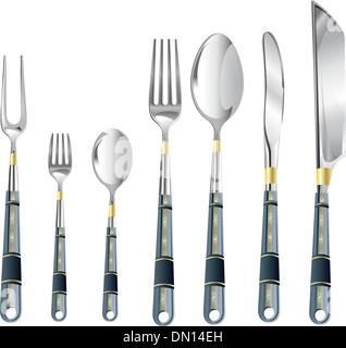 vector cutlery set Stock Vector