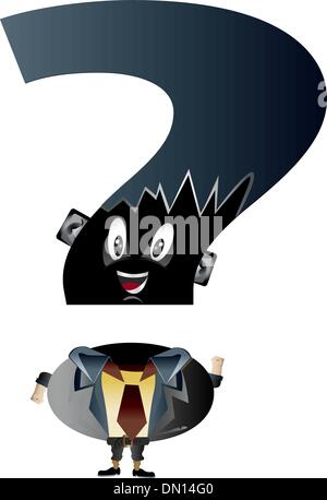 cartoon question mark Stock Vector
