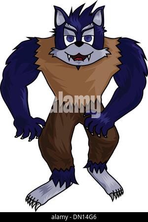 cartoon werewolf clip art Stock Vector