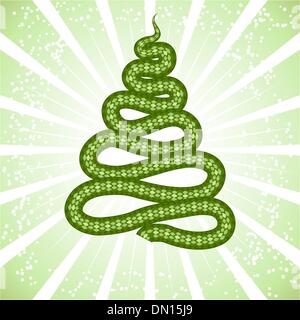 Cute snake (symbol of 2013 year) Stock Vector