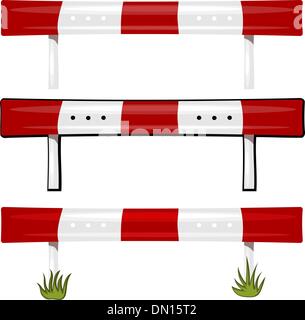 Illustration of a guardrail. eps10 Stock Vector