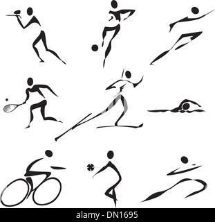 Sports icons collection Stock Vector