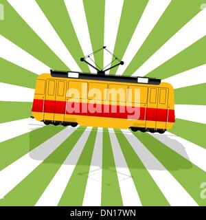 The fantastic Tramcar Stock Vector