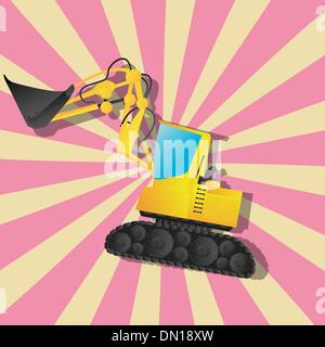 Bucket wheel excavator icon Black line art vector in black and white ...