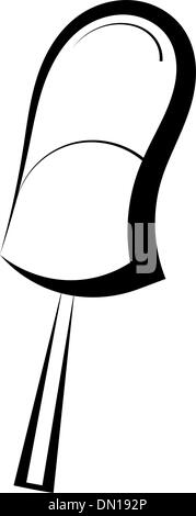 Graphic image of ice cream. eps10 Stock Vector