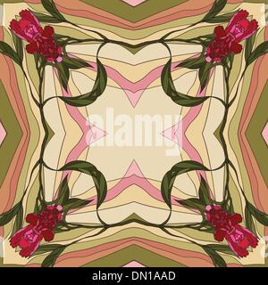 Stained glass window Stock Vector