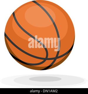 Cartoon basketball. ips10 Stock Vector