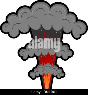 Cartoon explosion. eps10 Stock Vector