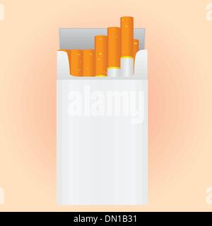 Pack of cigarettes Stock Vector