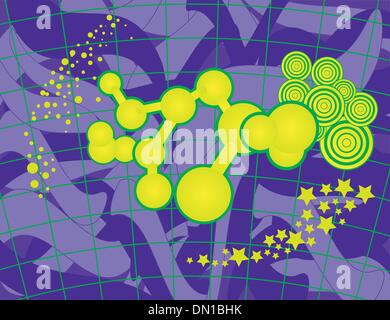 modern chemistry composition Stock Vector