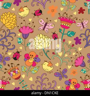 Seamless texture with flowers Stock Vector Image & Art - Alamy