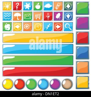 web buttons Stock Vector