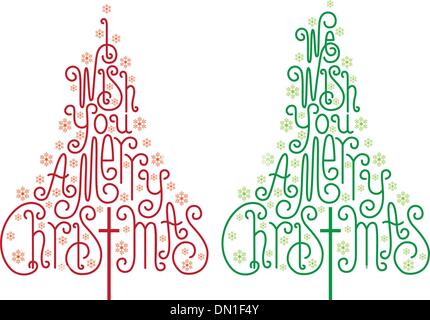 Christmas trees, vector Stock Vector