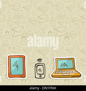 Cloud computing concept diagram Stock Vector