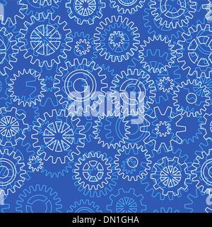 Seamless pattern with gears Stock Vector