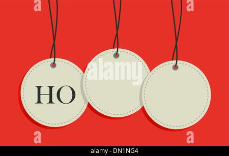 Christmas hang tags sale set Stock Vector