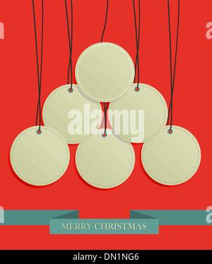 Christmas hang tags sale set Stock Vector