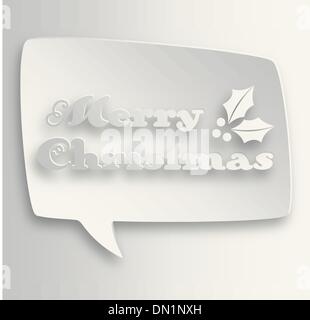 Contemporary Merry Christmas bubble Stock Vector