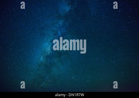 USA, Hawaii, The Big Island, Milky Way from Mauna Kea Observatory ...