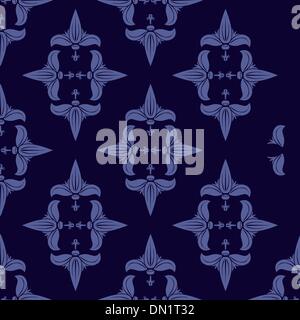 semless pattern with lilies Stock Vector