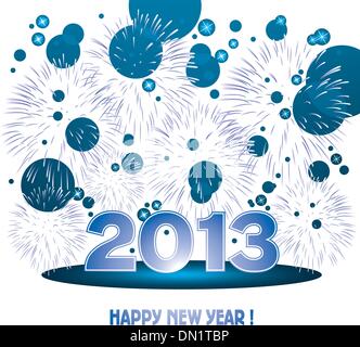 vector new year fireworks Stock Vector