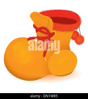 Orange boot vector Stock Vector