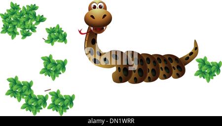 snake on the tree Stock Vector