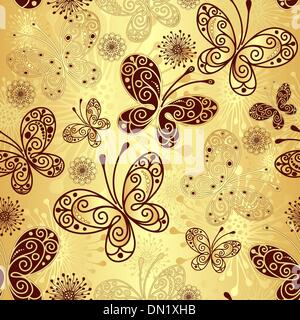 Gold-brown seamless pattern Stock Vector