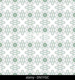 Vector seamless green guilloche background Stock Vector