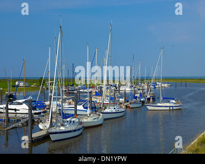 Marina Otterndorf, Land Hadeln, Lower Saxony, Germany Stock Photo