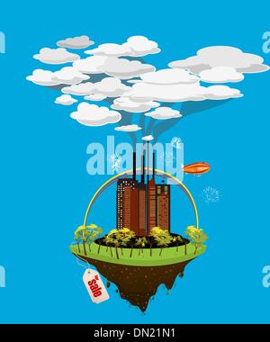 City for sale Stock Vector