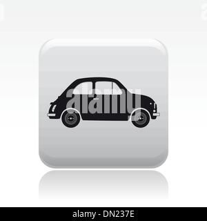 Vector illustration of single car icon Stock Vector