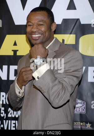May 09, 2006; Los Angeles, CA, USA; Super welterweight champion 'Sugar' SHANE MOSLEY meets 'Ferocious' Fernando Vargas on July 15 at The MGM Grand Garden Arena. Mosley defeated Vargas on April 27, 2006 by a 10th round TKO.  Mandatory Credit: Photo by Rob DeLorenzo/ZUMA Press. (©) Copyright 2006 by Rob DeLorenzo Stock Photo
