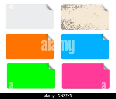 Color Paper Design Label Vector illustration. Colorful paper labels. Vector illustration Eps 10 ...