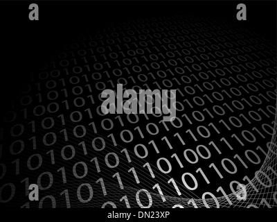 Vector illustration background with numbers zero and one Stock Vector ...