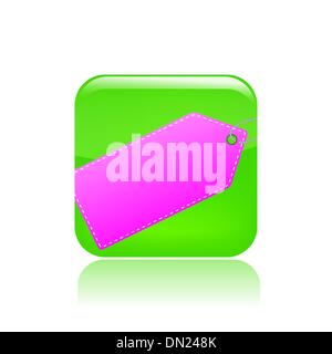 Vector illustration of isolated label icon Stock Vector