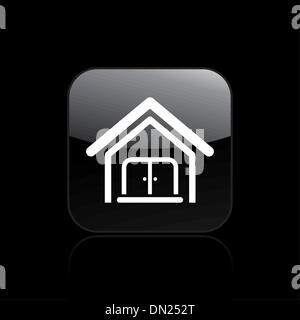 Vector illustration of house single icon Stock Vector